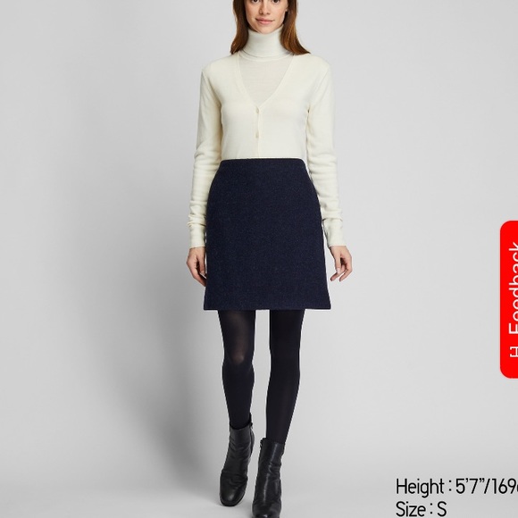 Uniqlo Dresses & Skirts - Uniqlo wool blend mini (charcoal)